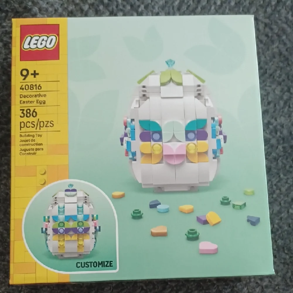 New Lego Decorative Easter Egg 386 Piece #40816 - Picture 1 of 3